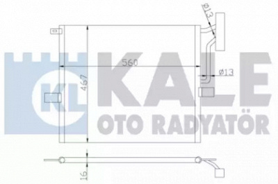 KALE OTO RADYATOR 384800 -  Конденсатор, кондиционер